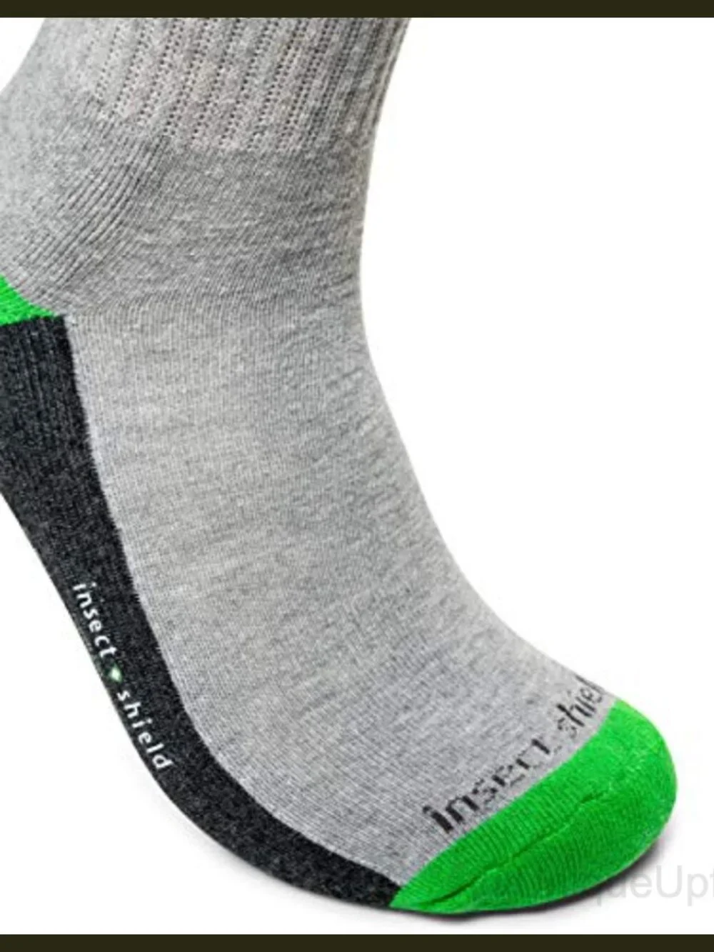 Insect Shield Sport Crew Socks Stretchy Comfortable Padding Bug Tick Protection